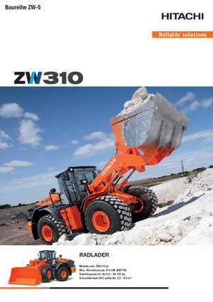 Kolové nakladače Hitachi ZW 310-5