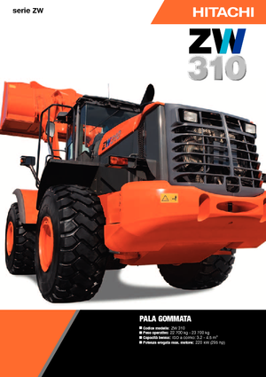 Kolové nakladače Hitachi ZW 310