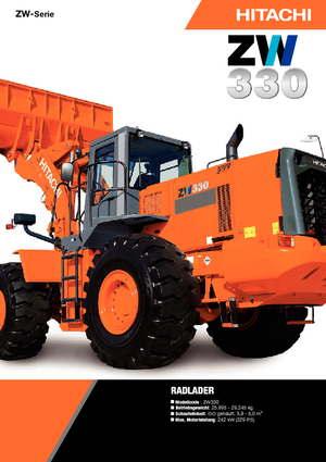 Kolové nakladače Hitachi ZW 330