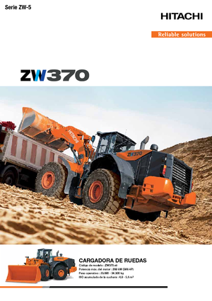 Kolové nakladače Hitachi ZW 370-5