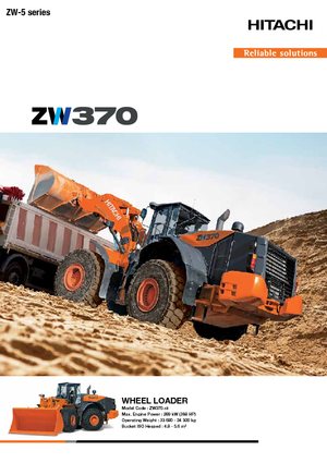Kolové nakladače Hitachi ZW 370-5