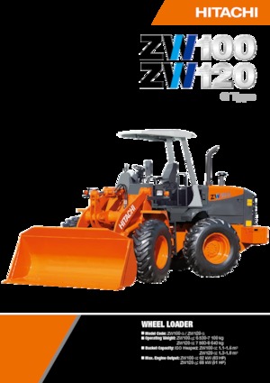 Kolové nakladače Hitachi ZW100-G