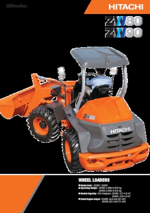 Kolové nakladače Hitachi ZW80