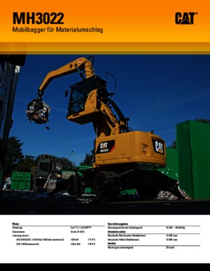 Manipulátory s materiálem Caterpillar MH3022