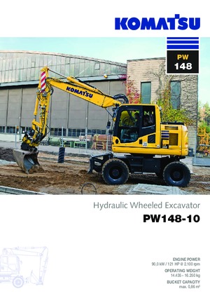 Kolová rypadla Komatsu PW148-10