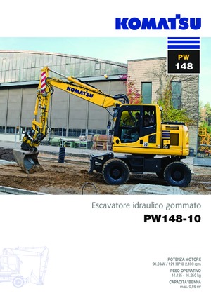 Kolová rypadla Komatsu PW148-10