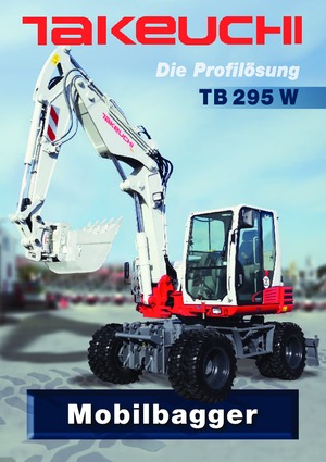 Kolová rypadla Takeuchi TB 295 W
