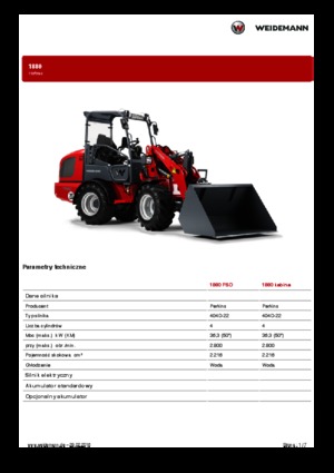 Kolové nakladače Weidemann 1880