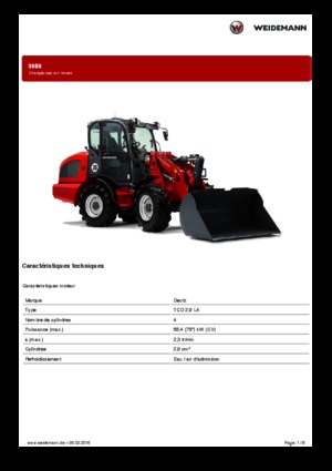 Kolové nakladače Weidemann 3080
