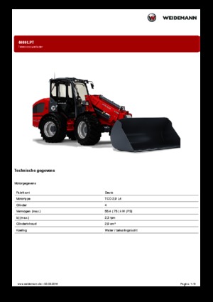 Kolové nakladače Weidemann 4080LPT