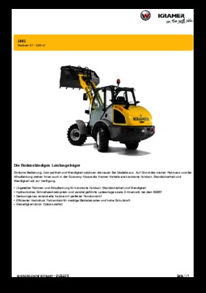 Kolové nakladače Kramer 5085