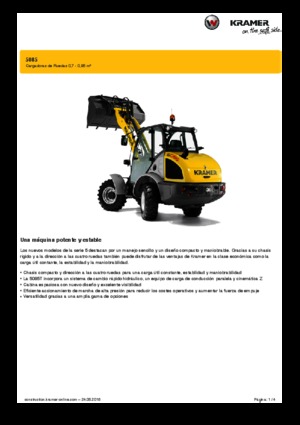 Kolové nakladače Kramer 5085