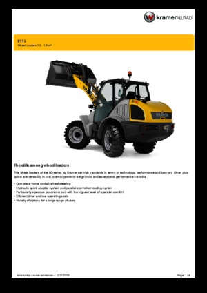 Kolové nakladače Kramer 8115