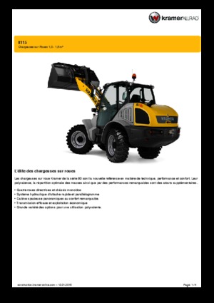 Kolové nakladače Kramer 8115