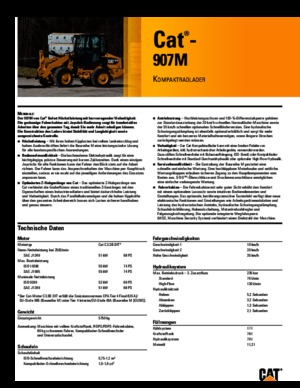 Kolové nakladače Caterpillar 907M