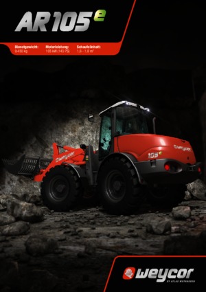 Kolové nakladače weycor AR 105 e