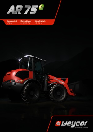 Kolové nakladače weycor AR 75 e