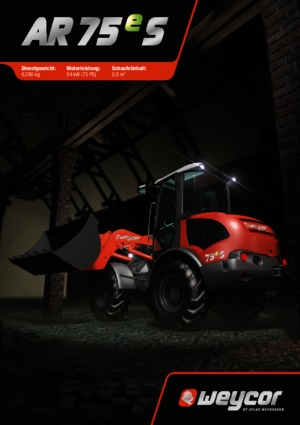 Kolové nakladače weycor AR 75 e S