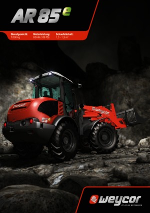 Kolové nakladače weycor AR 85 e