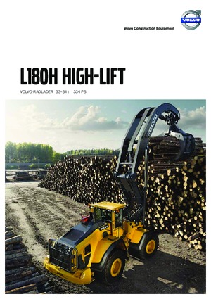Kolové nakladače Volvo L180H High-Lift