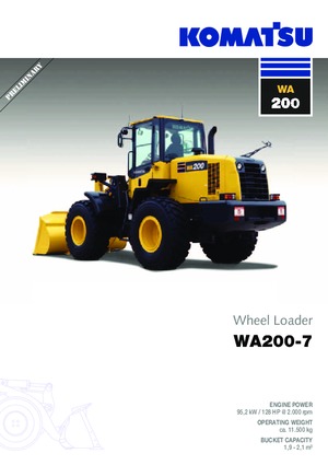 Kolové nakladače Komatsu WA200-7