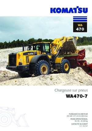 Kolové nakladače Komatsu WA470-7