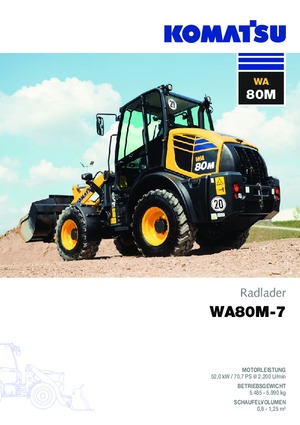 Kolové nakladače Komatsu WA80M-7