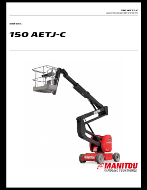 Kolové kloubové pracovní plošiny Manitou 150 AETJ C