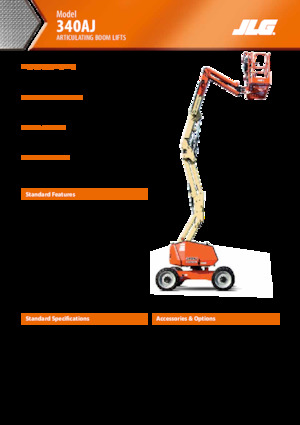 Kolové kloubové pracovní plošiny JLG 340AJ