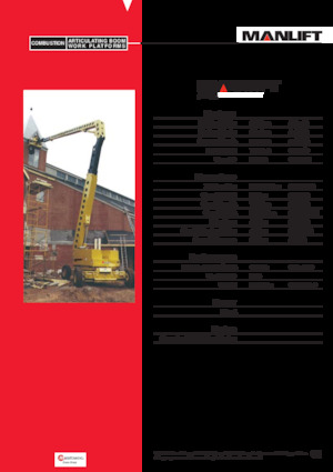 Kolové kloubové pracovní plošiny Grove-Manlift A 125 J