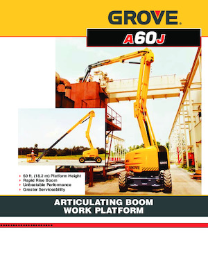 Kolové kloubové pracovní plošiny Grove-Manlift A 60 J