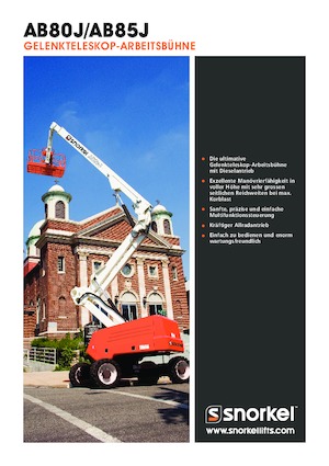 Kolové kloubové pracovní plošiny Snorkel AB85J
