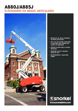 Kolové kloubové pracovní plošiny Snorkel AB85J