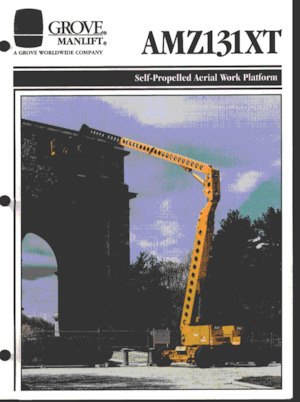 Kolové kloubové pracovní plošiny Grove-Manlift AMZ 131 XT
