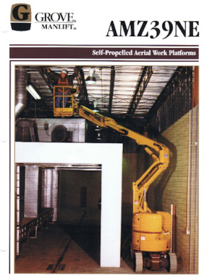 Kolové kloubové pracovní plošiny Grove-Manlift AMZ 39 NE