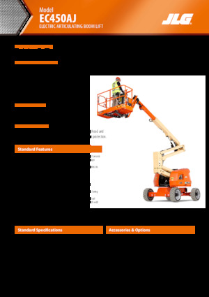 Kolové kloubové pracovní plošiny JLG EC450AJ