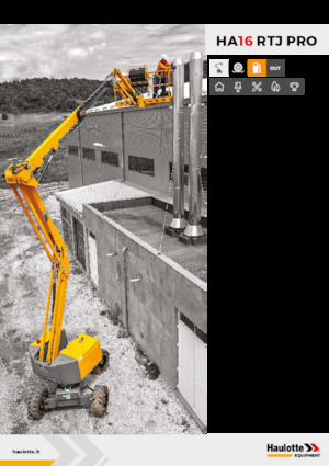 Kolové kloubové pracovní plošiny Haulotte HA16 RTJ PRO