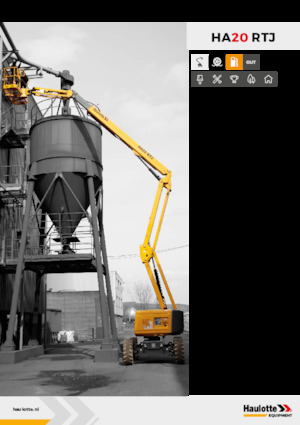 Kolové kloubové pracovní plošiny Haulotte HA20 RTJ