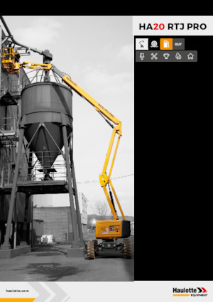 Kolové kloubové pracovní plošiny Haulotte HA20 RTJ PRO