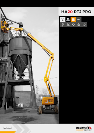 Kolové kloubové pracovní plošiny Haulotte HA20 RTJ PRO