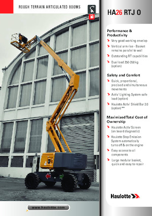 Kolové kloubové pracovní plošiny Haulotte HA26 RTJ O