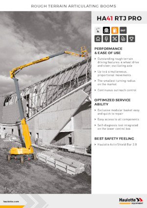 Kolové kloubové pracovní plošiny Haulotte HA41 RTJ PRO