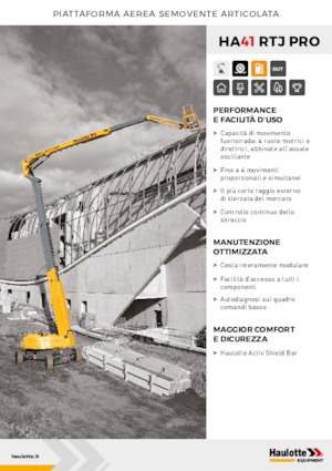 Kolové kloubové pracovní plošiny Haulotte HA41 RTJ PRO