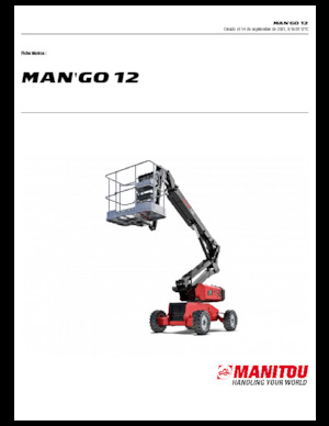Kolové kloubové pracovní plošiny Manitou ManGo 12