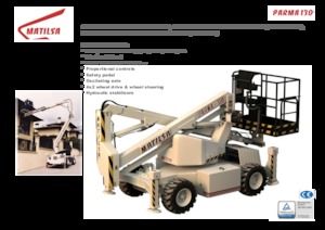 Kolové kloubové pracovní plošiny Matilsa Parma 13 D