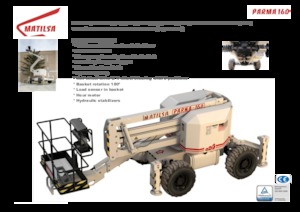 Kolové kloubové pracovní plošiny Matilsa Parma 16 D