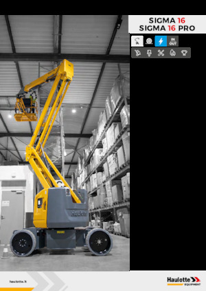 Kolové kloubové pracovní plošiny Haulotte Sigma 16