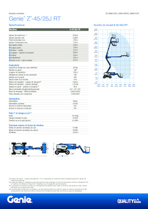 Kolové kloubové pracovní plošiny Genie Z-45/25J RT