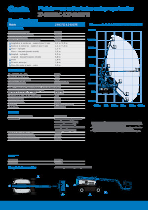 Kolové kloubové pracovní plošiny Genie Z-60/37 FE 