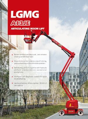 Kolové kloubové pracovní plošiny LGMG  A13JE-LI